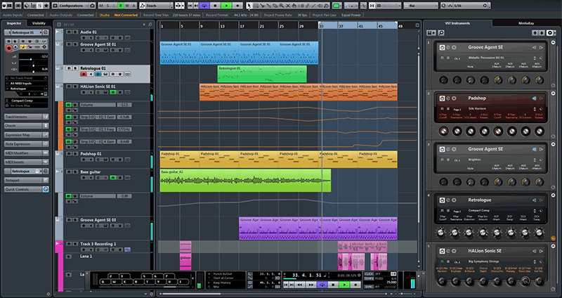 Screenshot Cubase