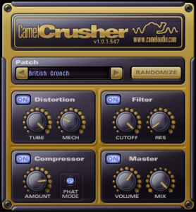 Free Plugin Camel Crusher Review Music Production Blog Preset Skin