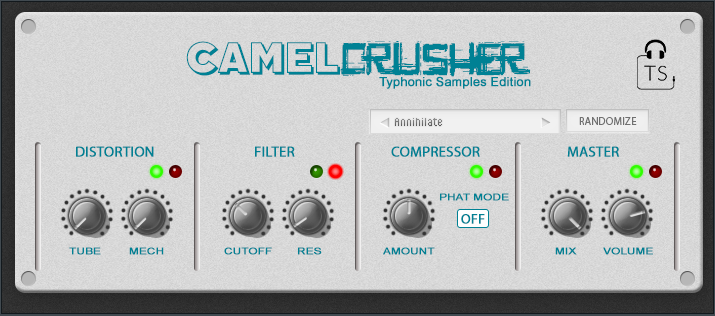 Typhonic Samples Custom Light Skin for CamelCrusher Free Download Plugin VST