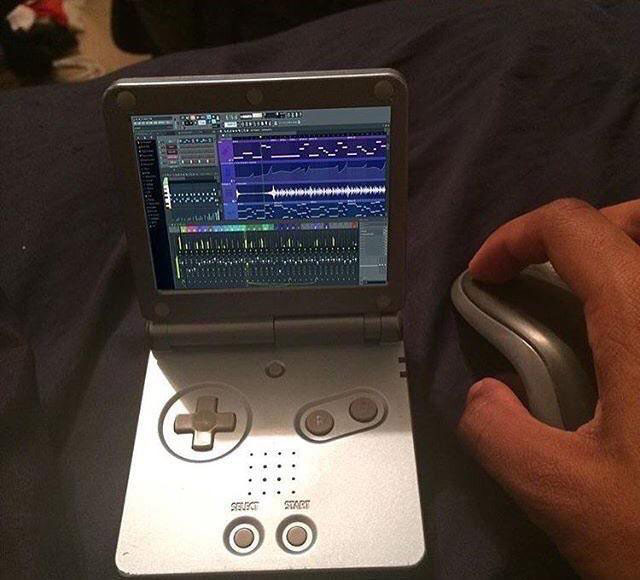 FL Studio on Gameboy Producer Meme